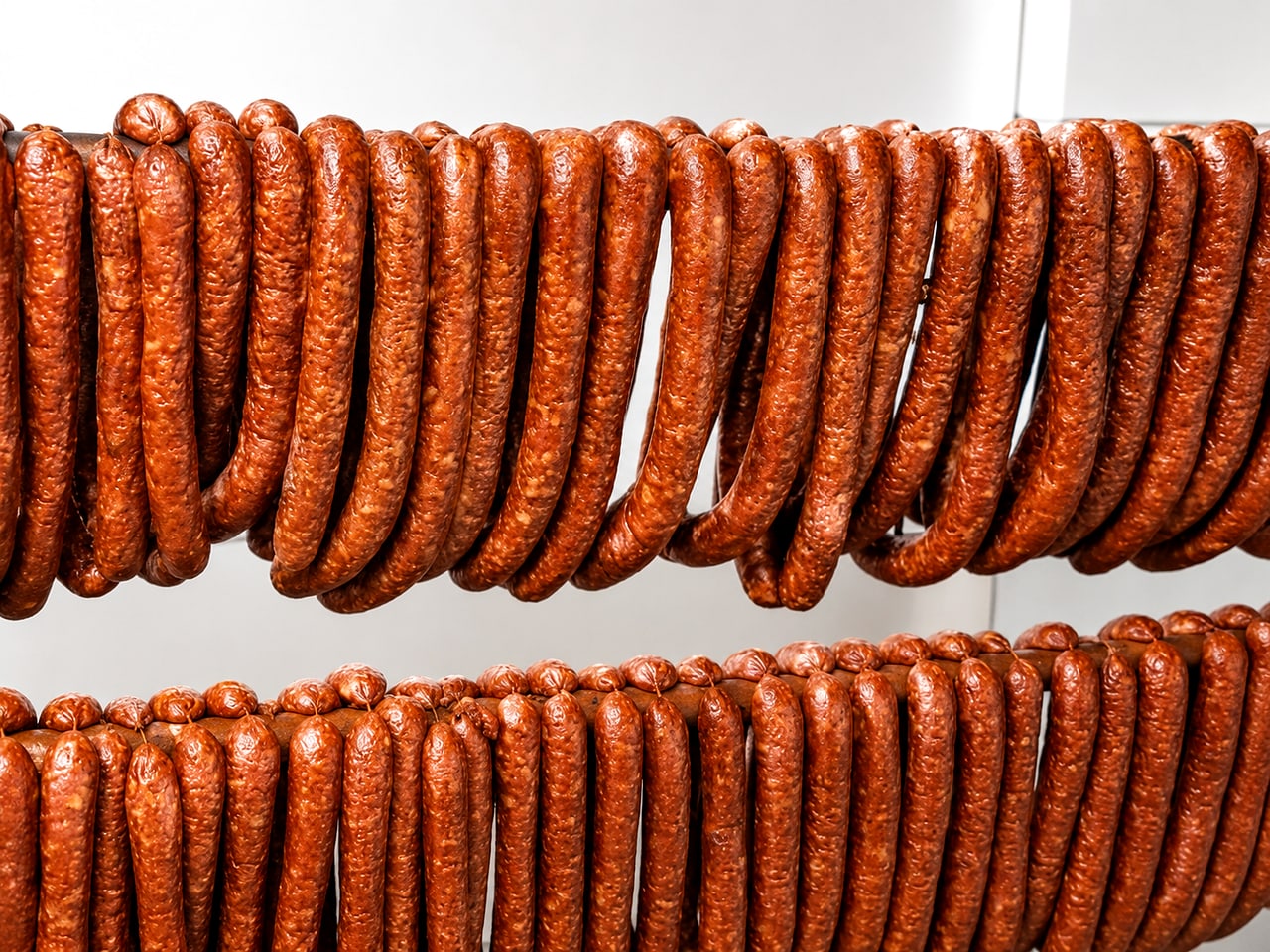 Kiełbasa myśliwska — podsuszana, mocno wędzona