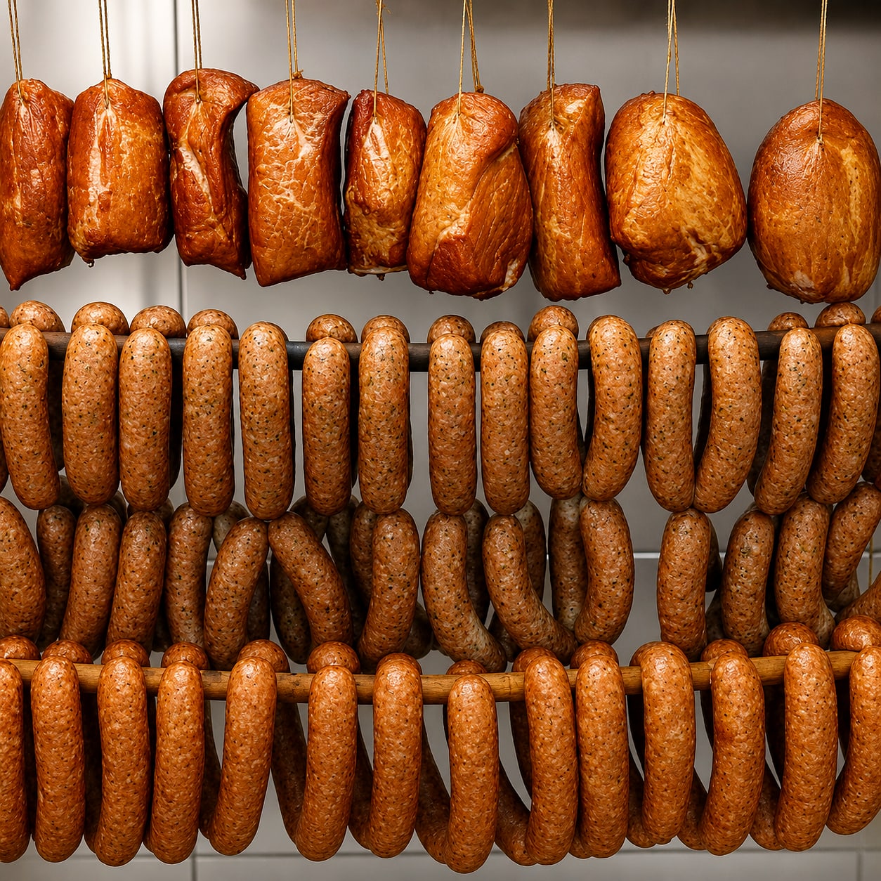 Kiełbasa biała — jasne, parzone wędliny